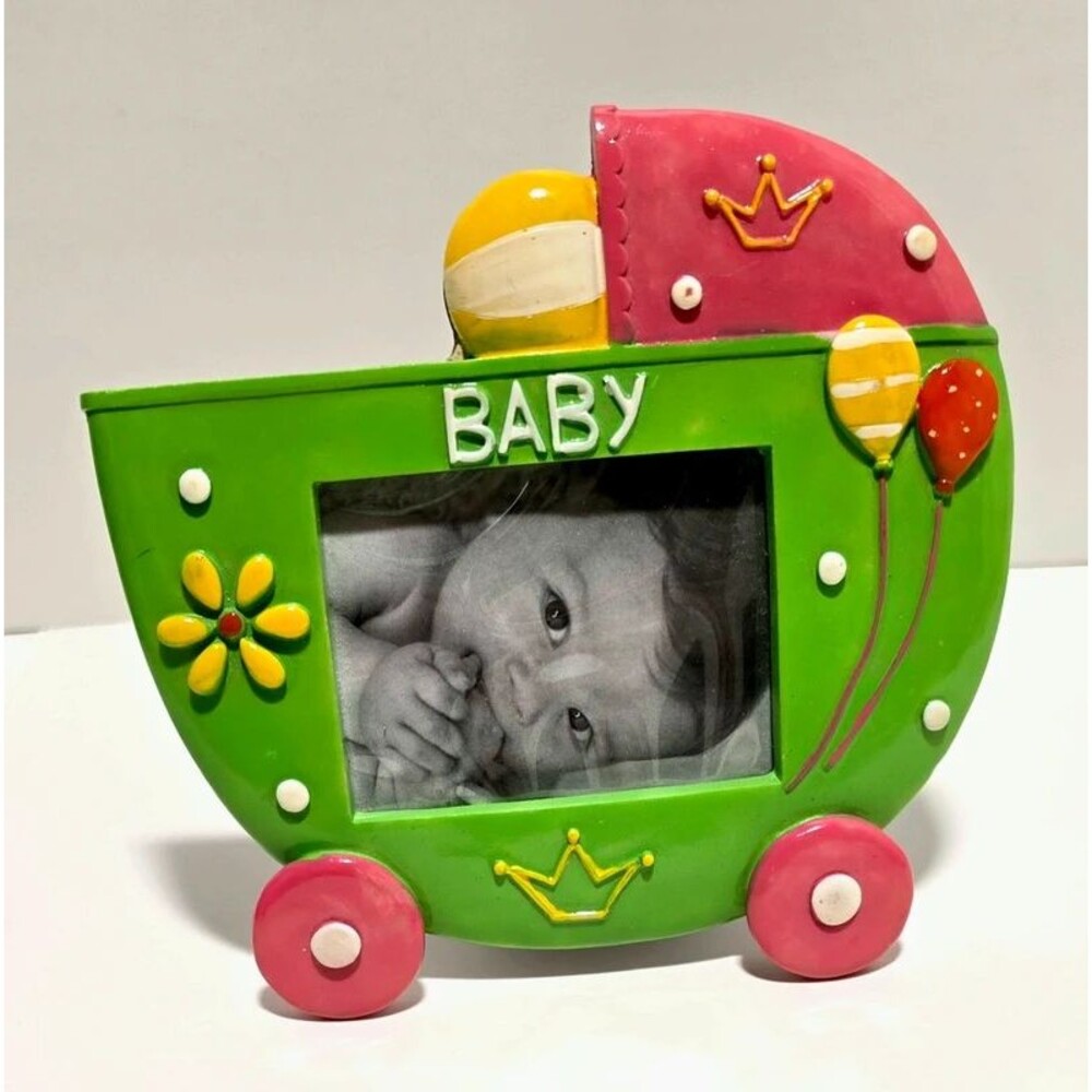 Baby carriage photo frame